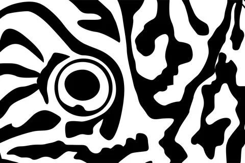 Artistic Motifs Pattern Inspired by Symphysodon or Discus Fish Skin Stock Illustration