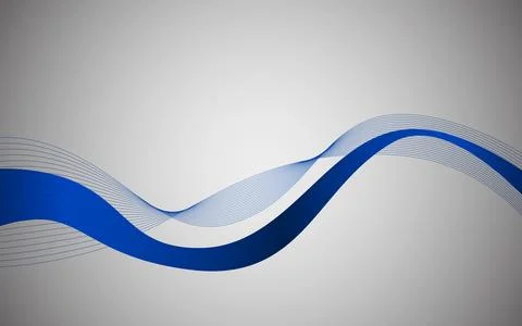 Artistic movement of wavy geometric lines. Simple geometric lines. イラスト素材