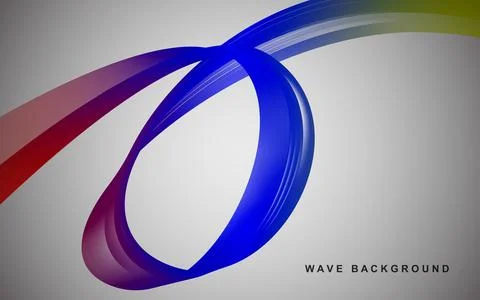 Artistic movement of wavy geometric lines. Simple geometric lines. Illustrazione stock