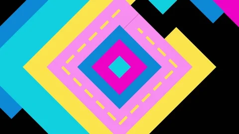 Artistic Multicolored Geometric Transition Pack Video stock 146107239