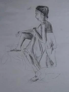 Artistic nude Stock Illustration