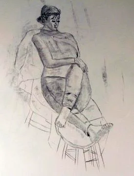 Artistic nude Stock Illustration