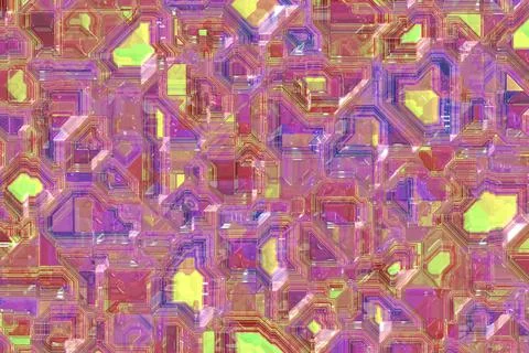 Artistic optic wire crystalline pattern digital art texture or background Stock Illustration