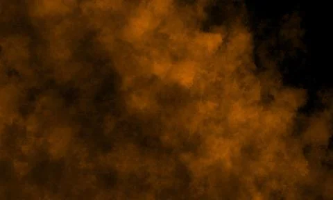 Artistic Orange Cloud Overlay Background With Dark Fog Texture Stock Photos