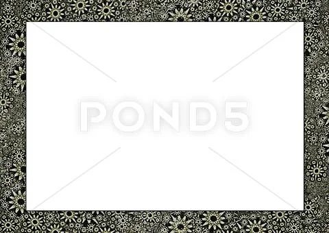 Artistic ornamental border Stock Illustration