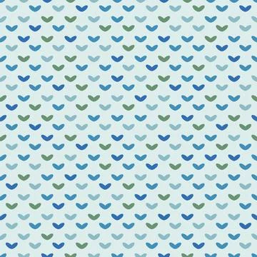 Artistic ornamental vector seamless pattern design of abstract shapes Illustrazione stock