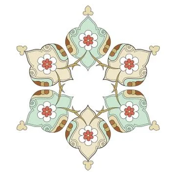 Artistic ottoman pattern series eight Stock Illustration