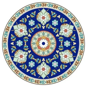 Artistic ottoman pattern series eleven Stock Illustration