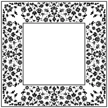 Artistic ottoman pattern series fourty Stock Illustration