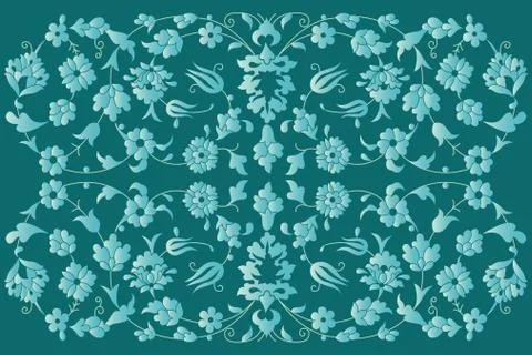 Artistic ottoman pattern series fourty six Stock Illustration