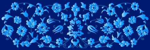 Artistic ottoman pattern series fourty three Stock Illustration