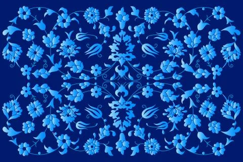 Artistic ottoman pattern series fourty four Stock Illustration