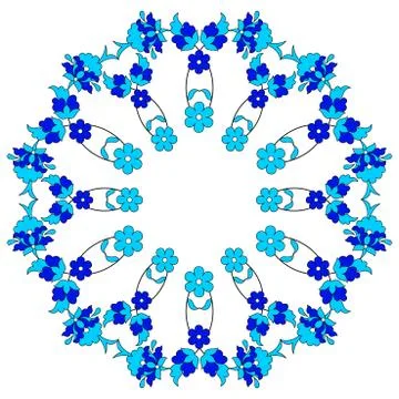Artistic ottoman pattern series fourty two Stock Illustration