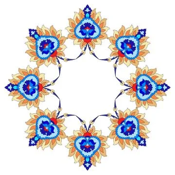 Artistic ottoman pattern series fourty nine Stock Illustration