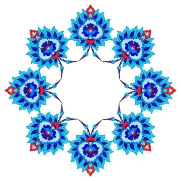 Artistic ottoman pattern series fourty fifty Stock Illustration