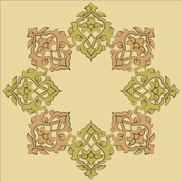 Artistic ottoman pattern series nineteen Stock Illustration