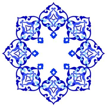 Artistic ottoman pattern series ninety eight Stock Illustration