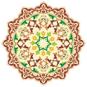 Artistic ottoman pattern series ninety six Stock Illustration