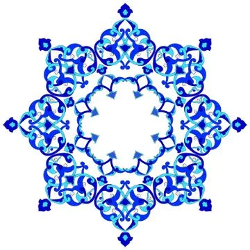 Artistic ottoman pattern series ninety eight Stock Illustration