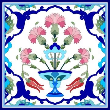 Artistic ottoman pattern series seventy one Stock Illustration