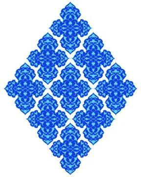 Artistic ottoman pattern series seventy six Stock Illustration