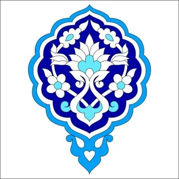 Artistic ottoman pattern series seventy seven Illustrazione stock