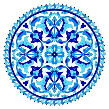 Artistic ottoman pattern series seventy eight one version Stock Illustration