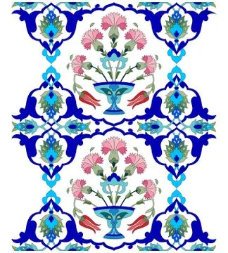 Artistic ottoman pattern series seventy one version Stock Illustration