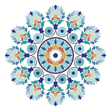 Artistic ottoman pattern series six Stock Illustration