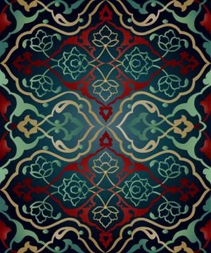 Artistic ottoman pattern series sixty two Stock Illustration