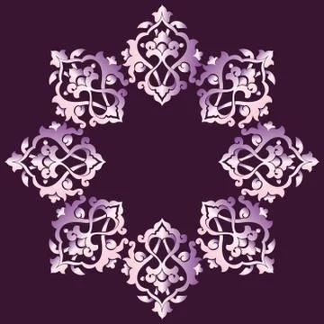 Artistic ottoman pattern series sixty four Stock Illustration