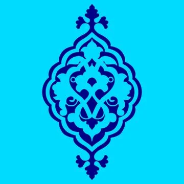 Artistic ottoman pattern series sixty nine Stock Illustration