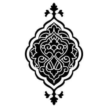 Artistic ottoman pattern series sixty eight Stock Illustration