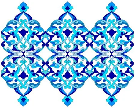 Artistic ottoman pattern series sixty six Stock Illustration