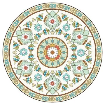Artistic ottoman pattern series ten Stock Illustration
