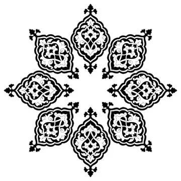 Artistic ottoman pattern series thirteen Stock Illustration