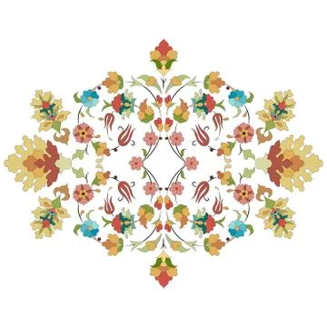Artistic ottoman pattern series thirty three Stock Illustration