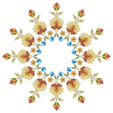 Artistic ottoman pattern series thirty six Stock Illustration
