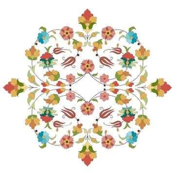 Artistic ottoman pattern series thirty two Stock Illustration
