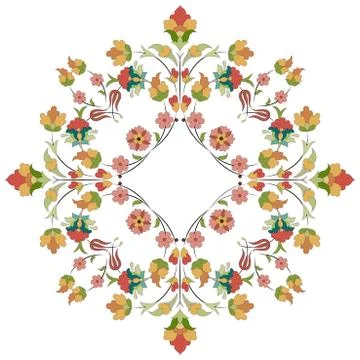 Artistic ottoman pattern series thirty one Illustrazione stock