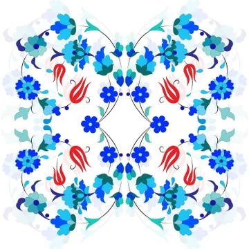 Artistic ottoman pattern series thirty four Stock Illustration