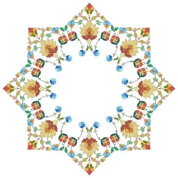 Artistic ottoman pattern series thirty five Stock Illustration