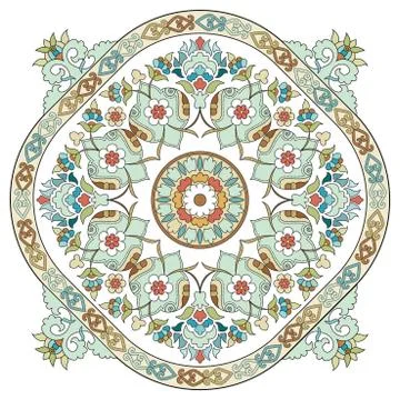Artistic ottoman pattern series three Stock-Illustration