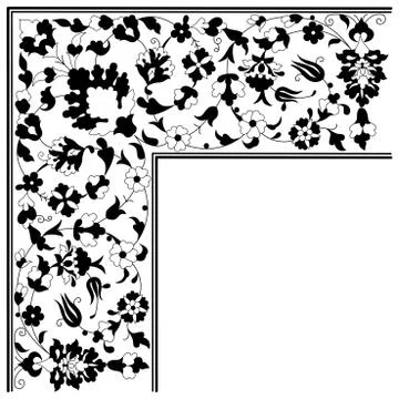 Artistic ottoman pattern series twenty five Stock Illustration