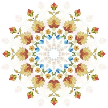 Artistic ottoman pattern series twenty two Stock Illustration