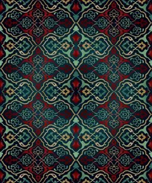Artistic ottoman seamless pattern series Stock Illustration