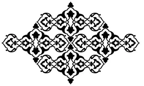 Artistic ottoman seamless pattern series sixty five Stock Illustration
