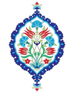 Artistic ottoman seamless pattern series sixty six Stock Illustration