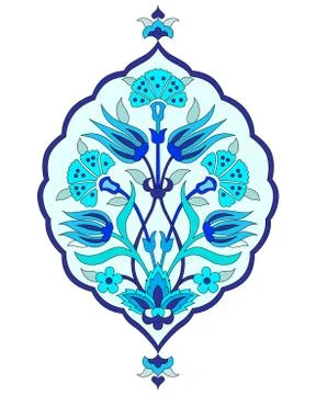 Artistic ottoman seamless pattern series sixty seven Stock Illustration