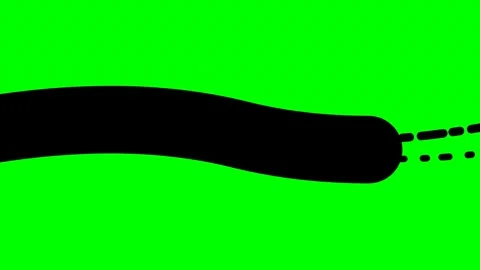 Artistic paint brush stroke transition on green screen Stock Footage 344371591